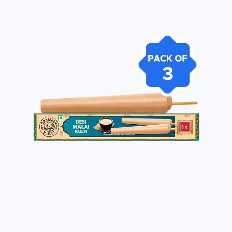 Grameen Desi Malai Kulfi Stick - Pack of 3
