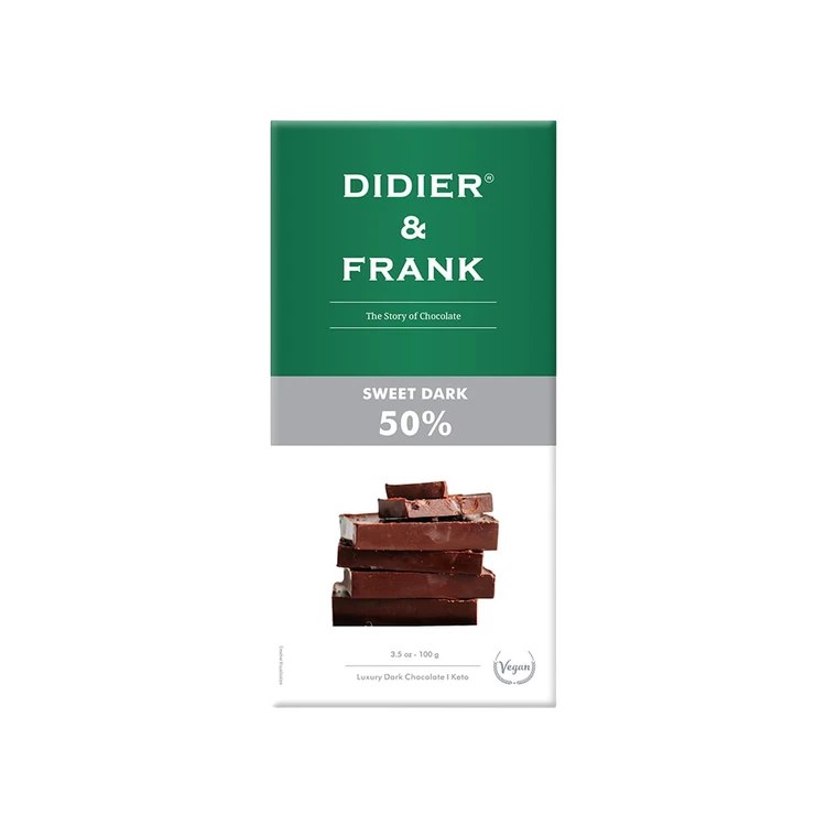 Didier & Frank Sweet 50% Dark Chocolate Bar