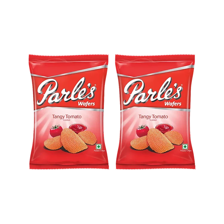 Parle Tangy Tomato Potato Chips (Celebration Pack) - Pack of 2
