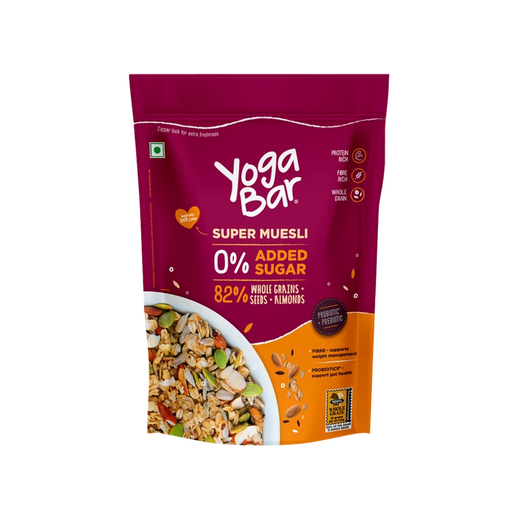Yoga Bar 0% Added Sugar Super Muesli (400 g)