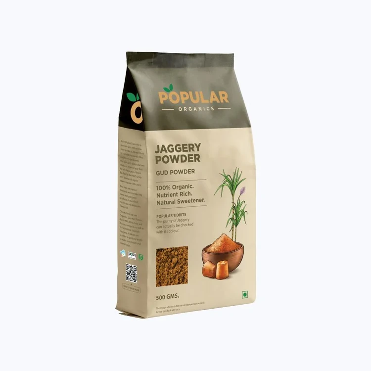 Popular Organics Natural & Premium Organic Jaggery Powder