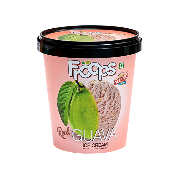 Scoops Ice Cream Froops Guava Ice Cream Tub