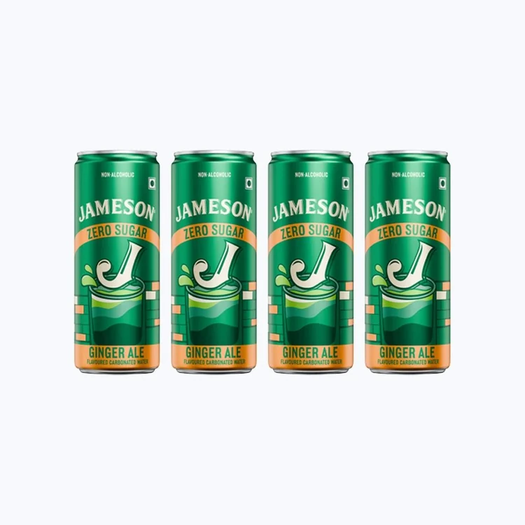 Jameson Zero Sugar Ginger, Ale Pack of 4