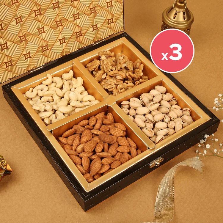 SRS Dry Fruits Gift Pack - Pack of 3 (Dry Fruits Udugore Pack)