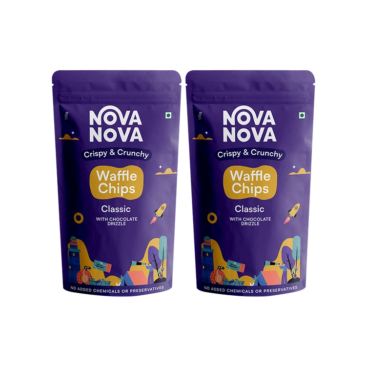 Nova Nova Waffle Chips (Classic) - Pack of 2