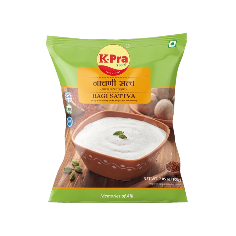 K-Pra Sattva Sugar & Cardamom Ragi Flour (Ragi Hittu)