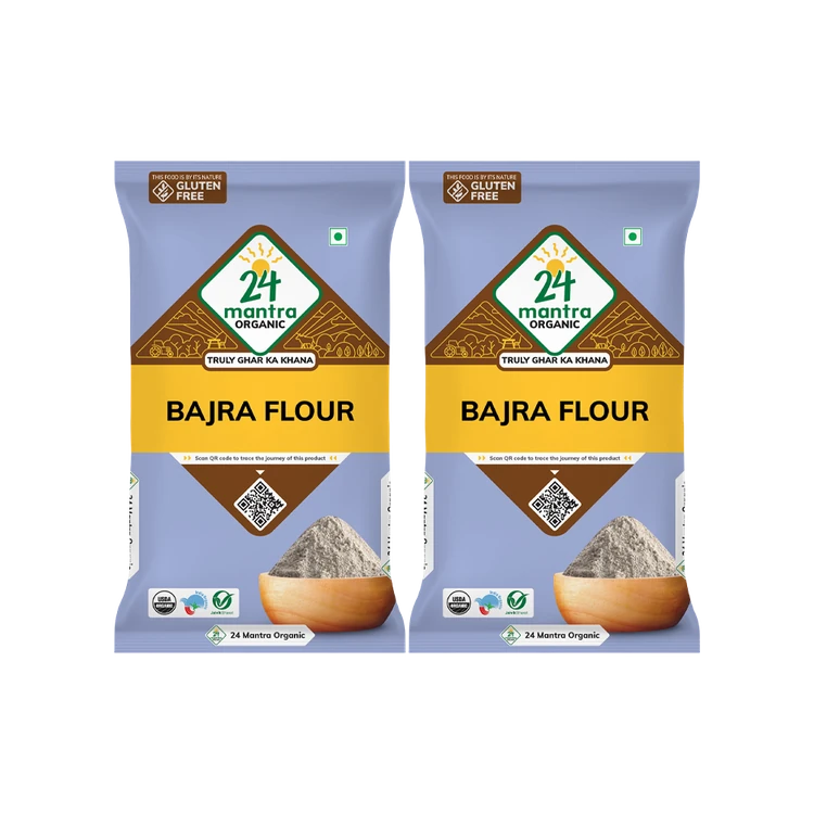 24 Mantra Organic Bajra Flour - Pack of 2
