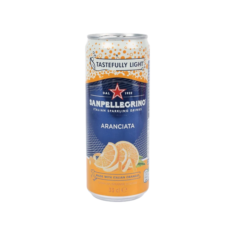 Sanpellegrino Aranciata Can Sparkling Drink (Orange)