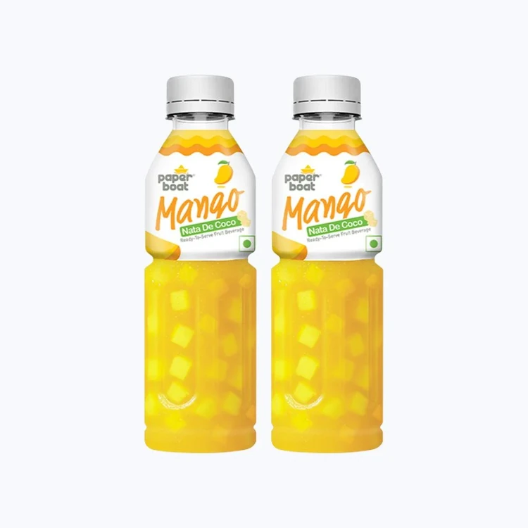 paper boat Nata De Coco Mango Fruit Drink - Pack of 2