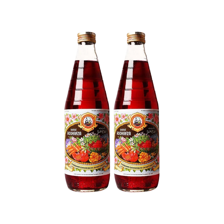 Rooh Afza Rose Sharbat - Pack of 2