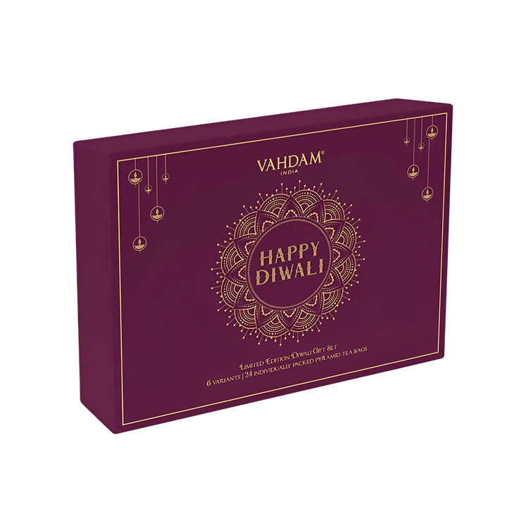 Vahdam Organic Tea Bags Diwali Gift Pack