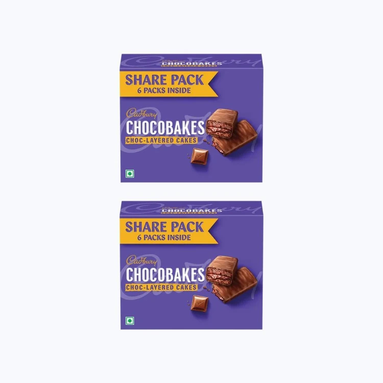 Cadbury Chocobakes Choc Layered Cake - Pack of 2