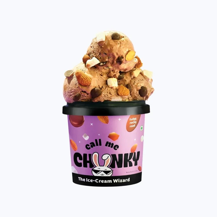 Call Me Chunky Fudgy Rocky Road Ice Cream Cup