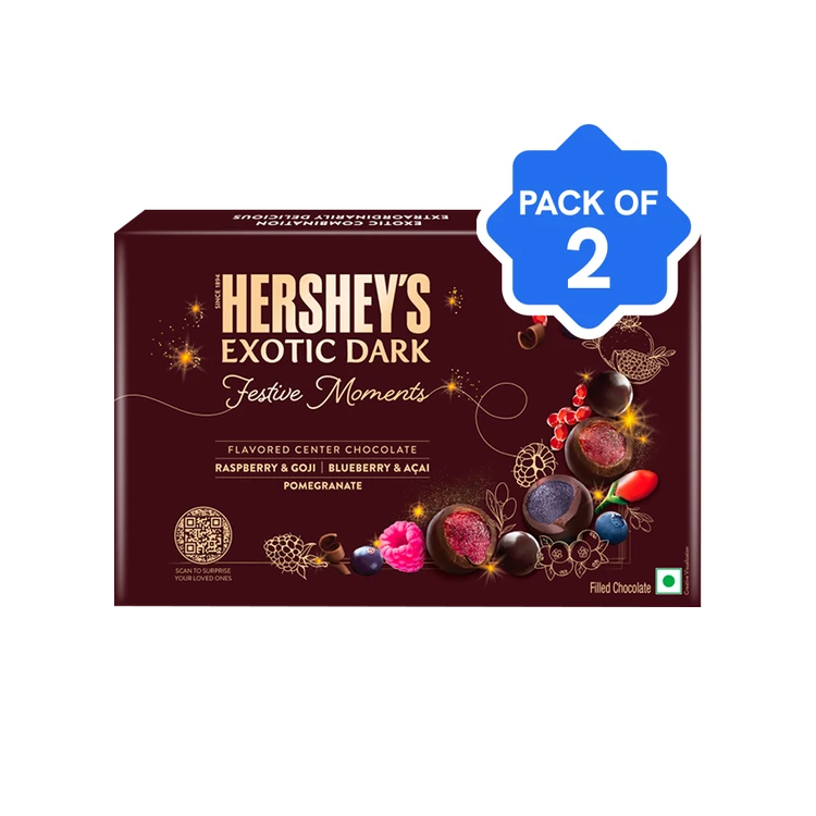 Hershey's Exotic Dark Festive Chocolate Gift Pack - Pack of 2