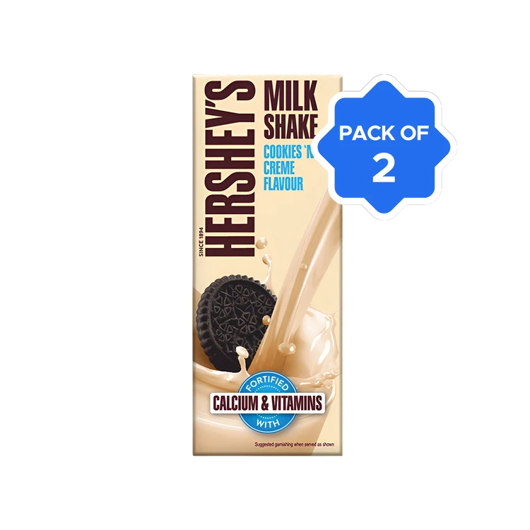 Hershey's Cookies 'n' Creme Flavour Milkshake - Pack of 2