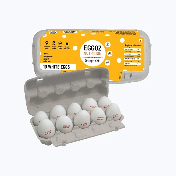 Eggoz Nutrition White Protein Rich Eggs (10 pieces)