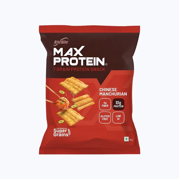 RiteBite Max Protein Chinese Manchurian 10 g Protein Multigrain Chips