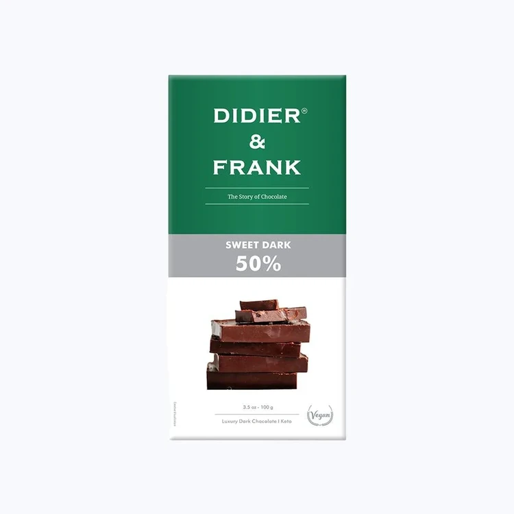 Didier & Frank Sweet 50% Dark Chocolate Bar