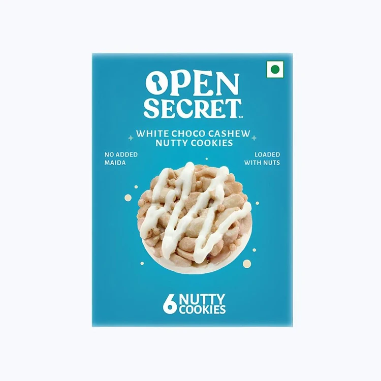 Open Secret White Chocolate Cashew Protein Cookies