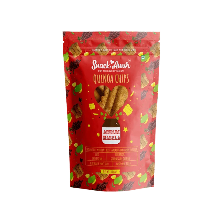 SnackAmor Quinoa Achari Masala Chips