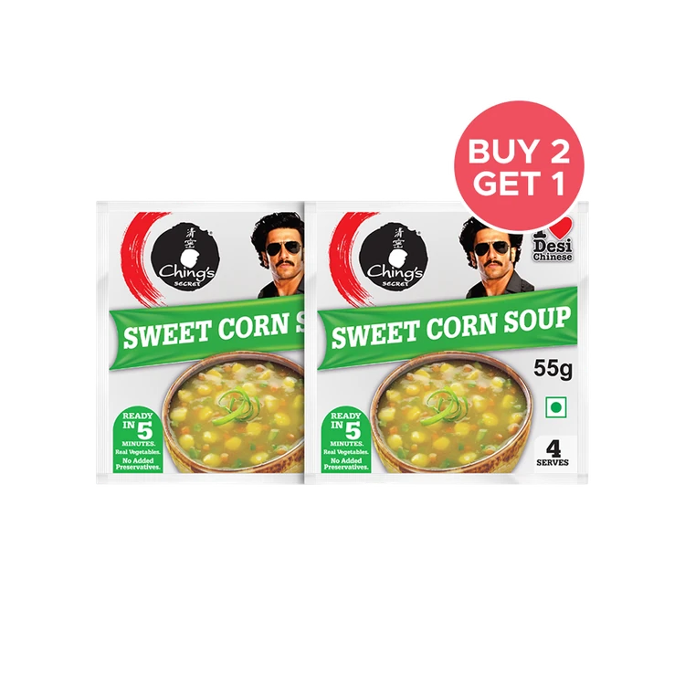 Ching's Secret Sweet Corn Veg Soup 55 g - Buy 2 Get 1 Free