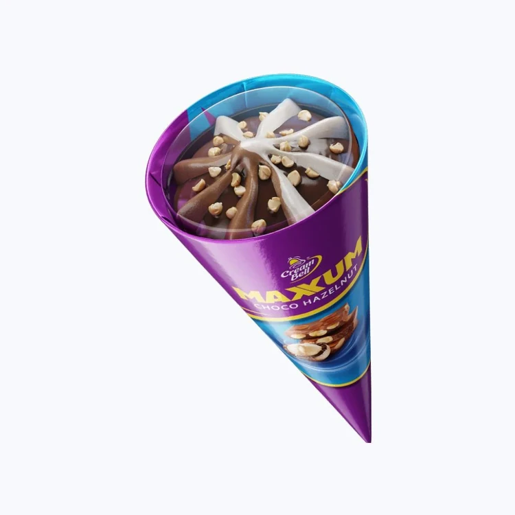 Cream Bell Maxxum Choco Hazelnut Ice Cream Cone