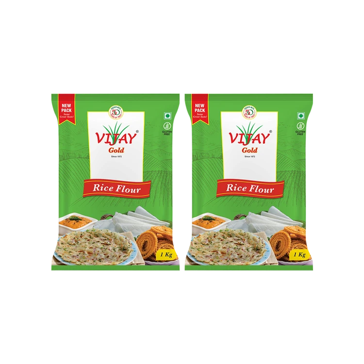 Vijay Rice Flour - Pack of 2 (Akki Hittu)