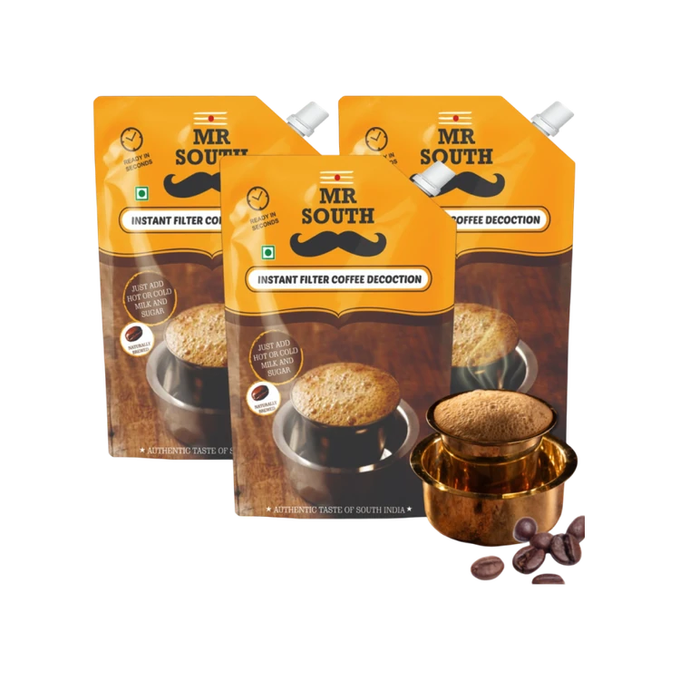 Mr South Instant Filter Coffee Decoction - Pack of 3