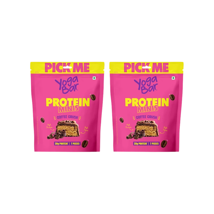 Yoga Bar Coffee Crush Mini Protein Bar - Pack of 2