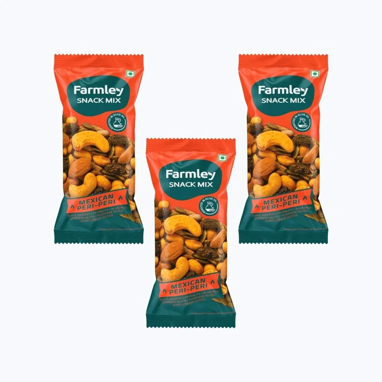 Farmley Mexican Peri-Peri Mix Nuts - Pack of 3