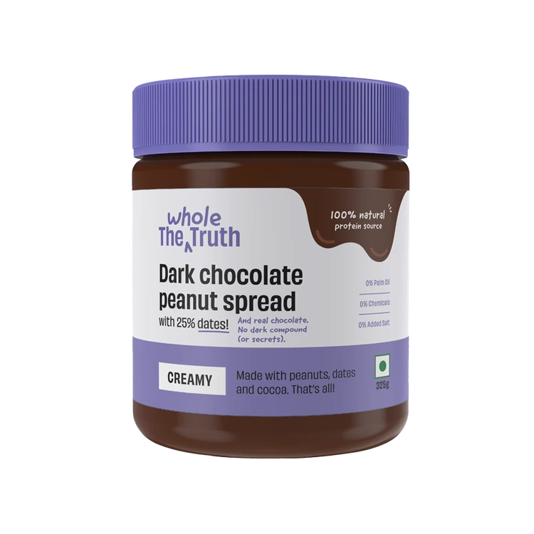 The Whole Truth Creamy Dark Chocolate Peanut Spread