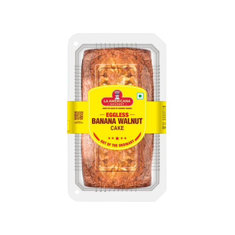 La Americana Eggless Banana Walnut Cake