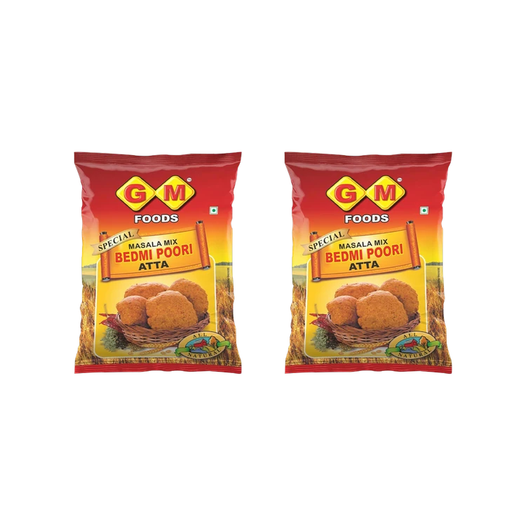 GM Foods Bedmi Puri Flour Mix - Pack of 2 (Hittu Mishrana)