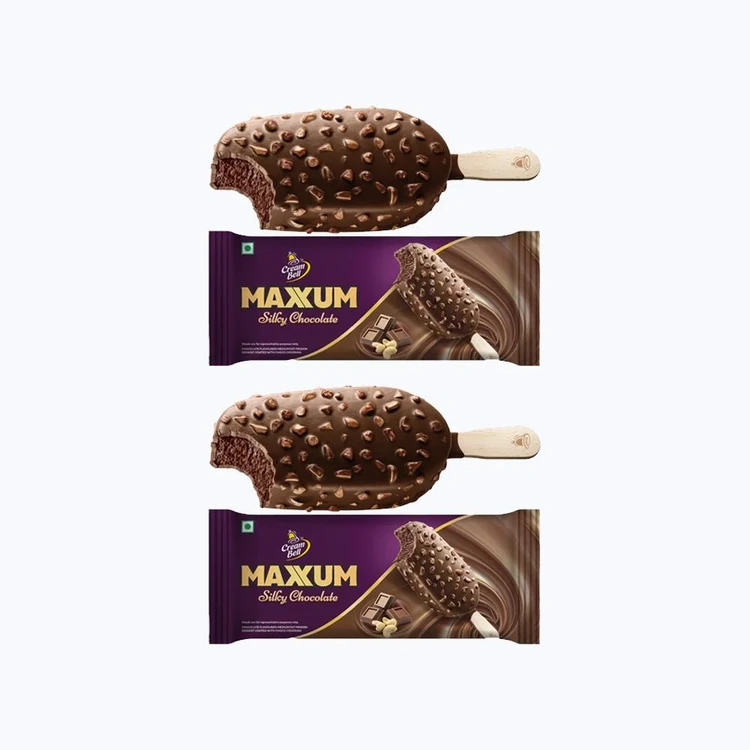 Cream Bell Maxxum Silky Chocolate Frozen Dessert Stick - Pack of 2