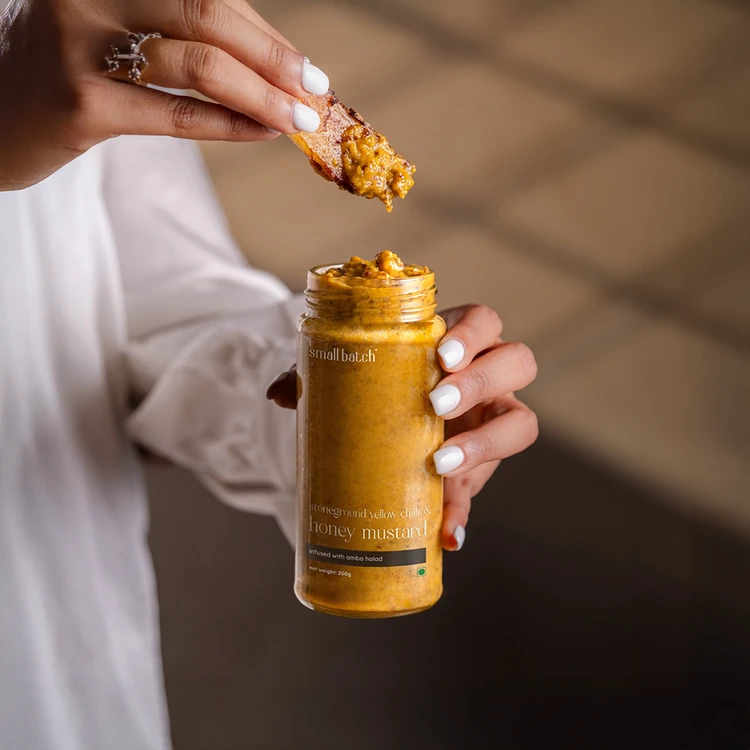SmallBatch Stoneground Yellow Chilli and Honey Mustard