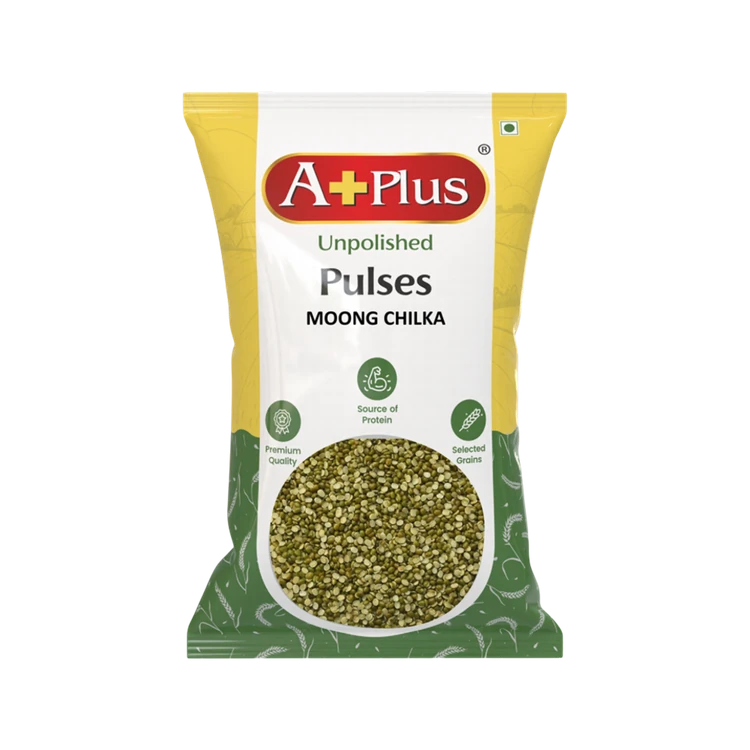 Aplus Moong Dal (Chilka) (Hesaru Kalu)