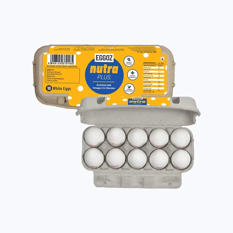 Eggoz Nutra Plus Speciality Eggs (10 pieces)