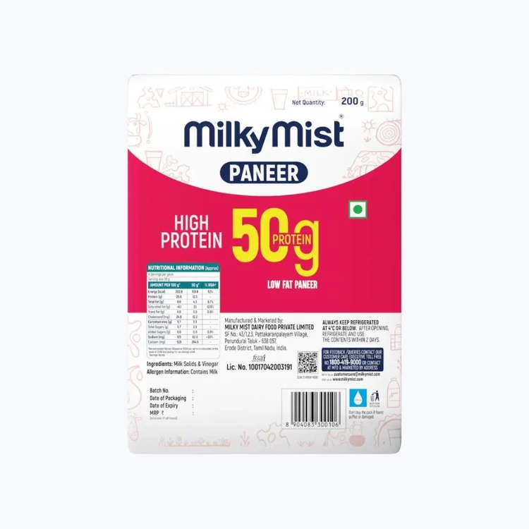 Milky Mist Low Fat High Protein Paneer