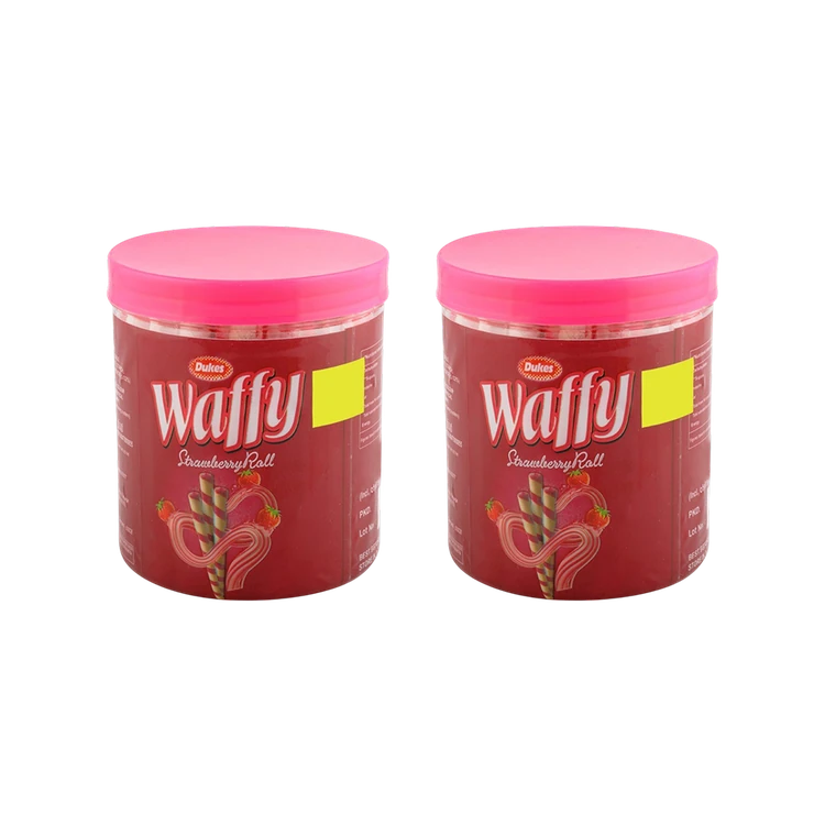 Dukes Waffy Strawberry Wafer Roll - Pack of 2