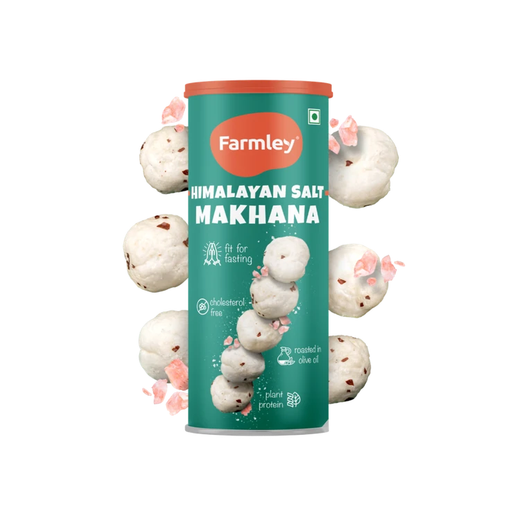 Farmley Roasted & Himalayan Salted (Sendha Namak) Flavoured Makhana Roasted In Olive Oil