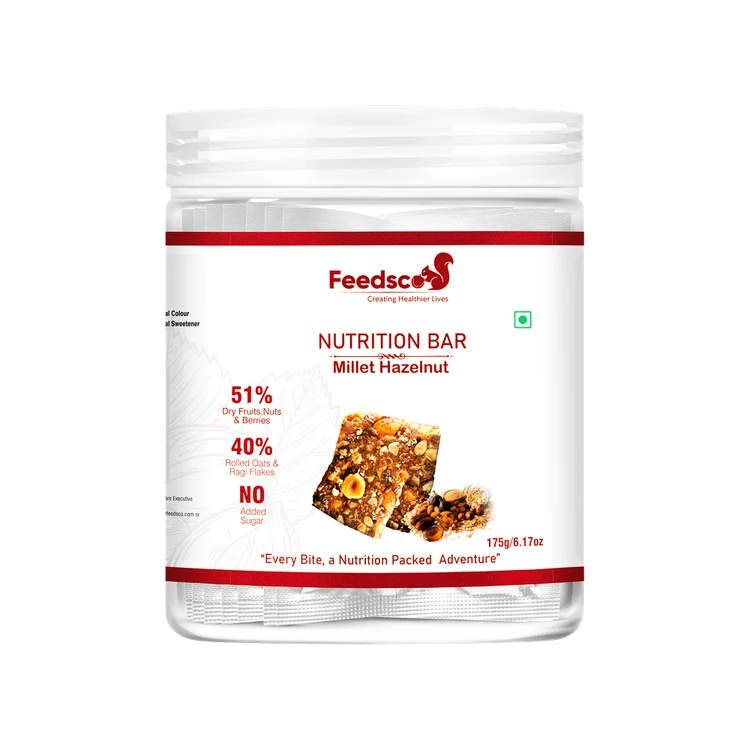 Feedsco Millet Hazelnut Nutrition Bar