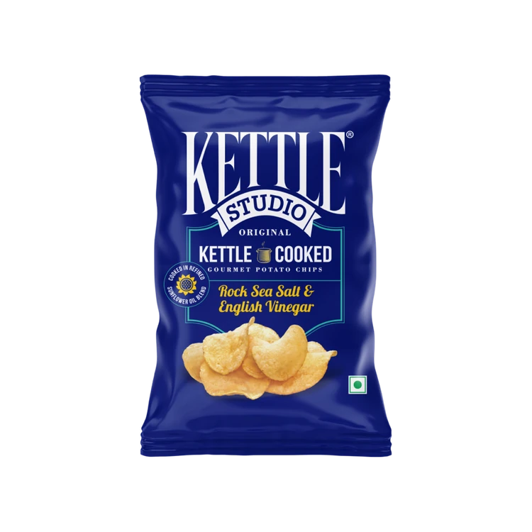 Kettle Studio Rock Sea Salt & English Vinegar Potato Chips
