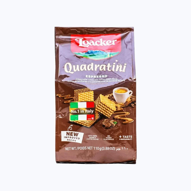 Loacker Quadratini Espresso Wafer Biscuit