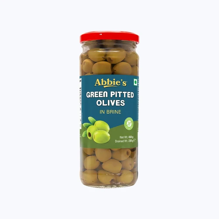 Abbie's Green Pitted Olives