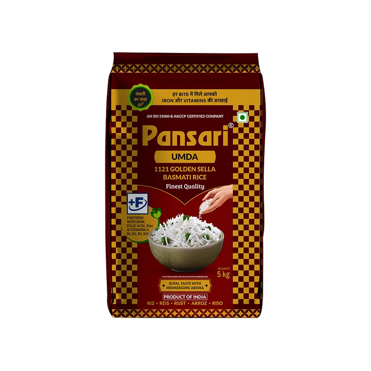 Pansari Golden 1121 Basmati Sella Rice (Umda) (Basmati Akki)