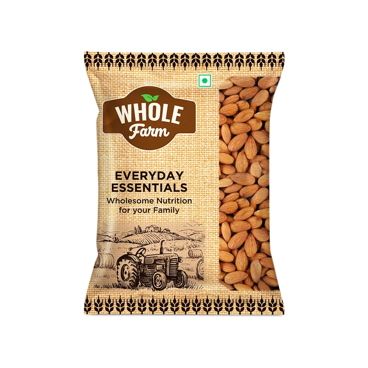 Whole Farm Premium American Almonds (500 g) (Badami)