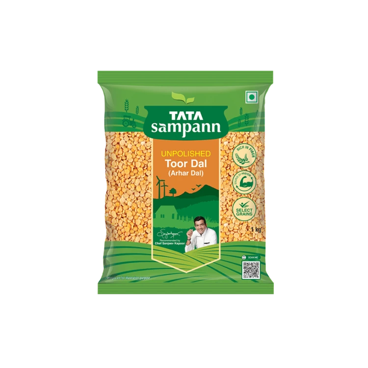 Tata Sampann Unpolished Toor Dal/Arhar Dal (Togari Bele)