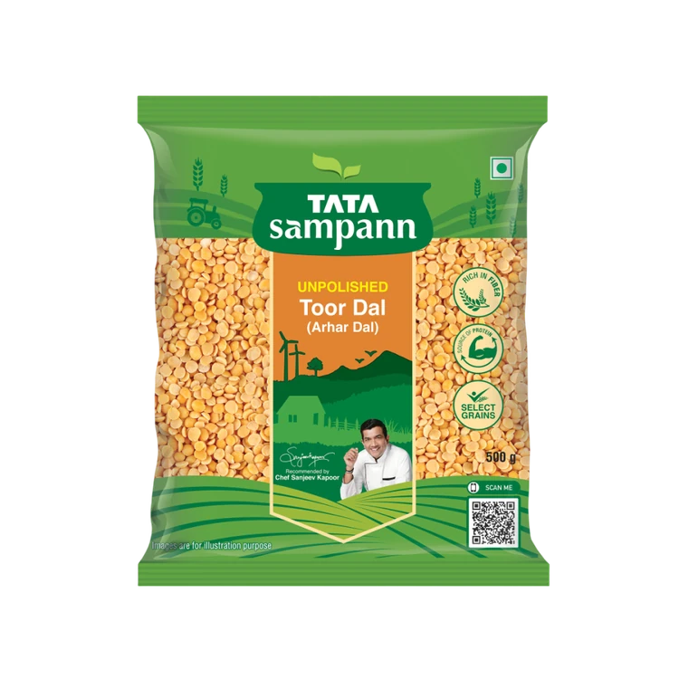 Tata Sampann Unpolished Toor Dal/Arhar Dal (Togari Bele)