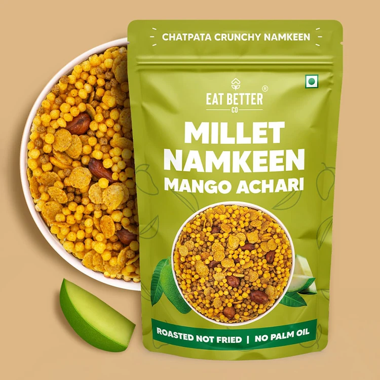 Eat Better Co Mango Achari Millet Namkeen