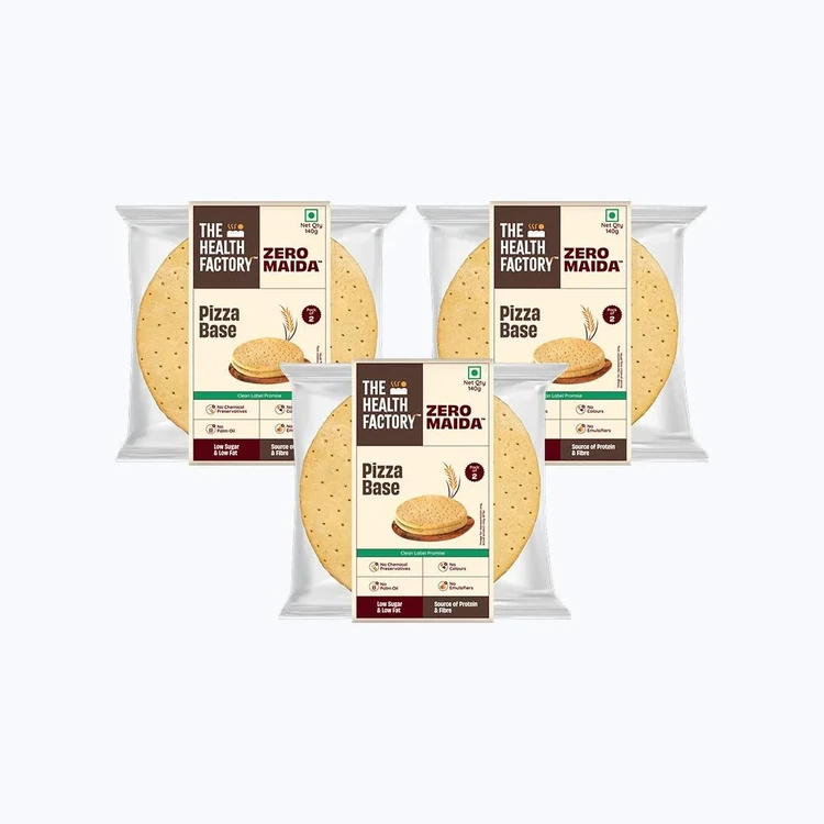 The Health Factory Zero Maida Pizza Base - Pack of 3